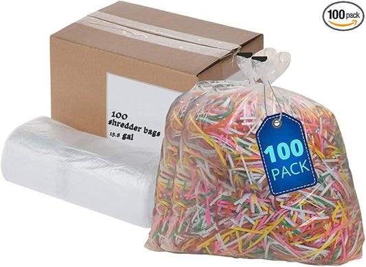 1InTheOffice Shredder Bags 15.8 Gallon, Paper Shredder Waste bags 15.8 Gal. by 1InTheOffice