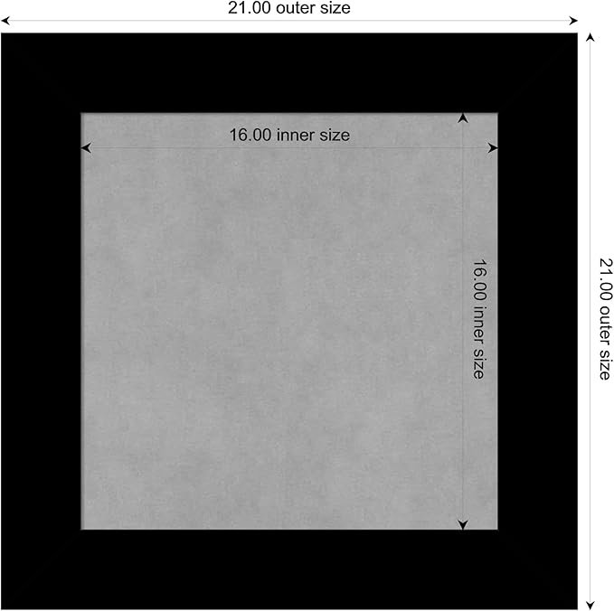 Amanti Art Black Framed Magnetic Board 21x21 Small Vision Board - Image 3