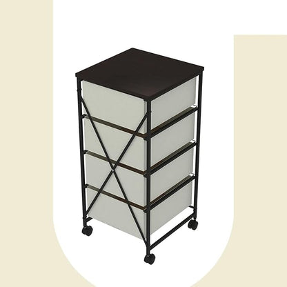 CASUNER Small Cabinet with Drawers Rolling 4 Drawer Mobile File Cabinet - Image 5