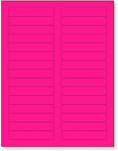 NextDayLabels - 8-1/2 x 11 Neon Color High Light Fluorescent Labels by NextDayLabels