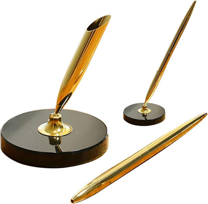 Stone-Style Pen Stand with Zinc Alloy Ballpoint Pen, The best choice - Image 2
