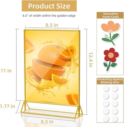 PPH-Sisy Acrylic Sign Holder 8.5X11 Clear Sign Holder, Double Sided Flyer Holder - Image 3