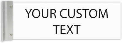 ALPHA DOG SIGNS Custom Projecting Hallway Nameplate, Personalized 2-Line Text by AlphaDog