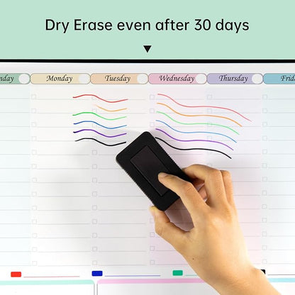 Magnetic Weekly Dry Erase Whiteboard Calendar&Monthly Calendar&Daily Planner&to - Image 6