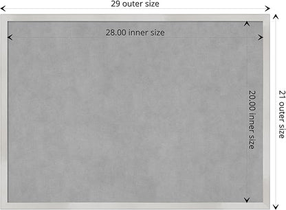 Amanti Art Silver Framed Magnetic Board 21x29 Medium Vision Board - Image 4
