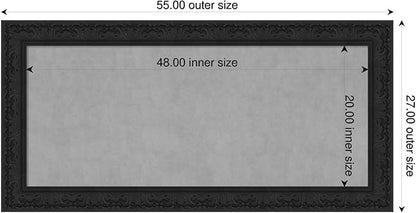 Amanti Art Black Framed Magnetic Board 27x55 Oversize Vision Board - Image 2
