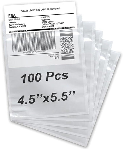 Coopaty 4.5" x 5.5" Packing List Envelope, Shipping Label Pouch by COOPATY