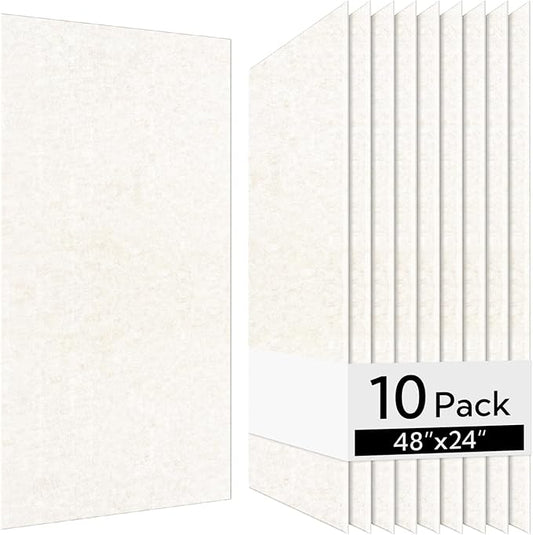Olanglab Acoustic Wall Panels 10 Pack, 48 x 24 per Acoustic Panels Sound by Olanglab