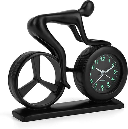 CIGERA Racing Bicycle Desk Alarm Clock Battery Operated, Glow-in-The-Dark Dial by CIGERA