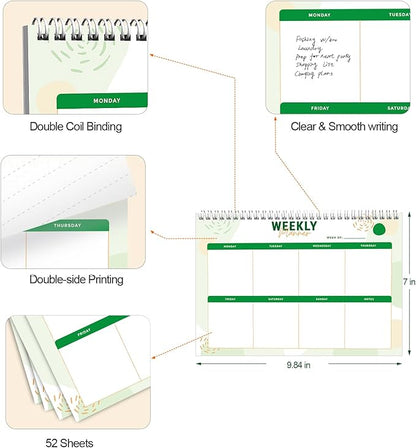 Weekly Planner Notebook, To Do List Notepad - Image 4