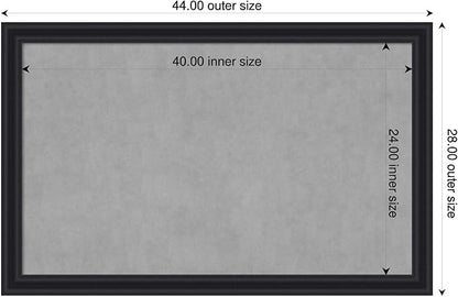 Amanti Art Black Framed Magnetic Board 28x44 Large Vision Board - Image 2