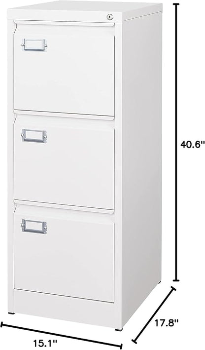 BYNSOE 3 Drawer File Cabinet - Image 3