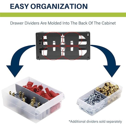 Akro-Mils 26-Drawer Plastic Drawer Storage Cabinet - Image 7