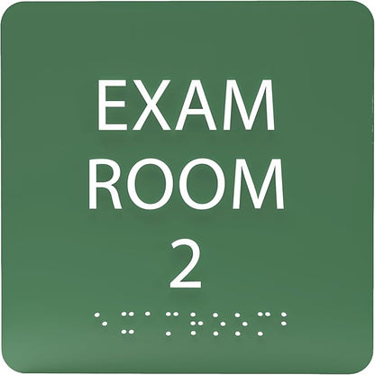 6" X6" Exam Room 2 Sign by ADACentralSigns