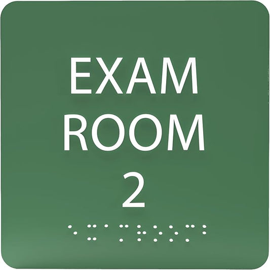 6" X6" Exam Room 2 Sign by ADACentralSigns