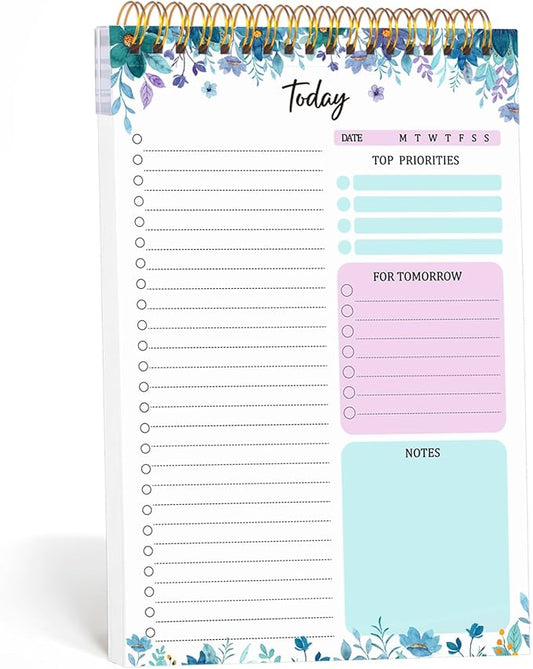 Thboxes 60 Pages To Do List Notepad, 6.7” X 9.8” To Do List Notebook Tear Off by Thboxes