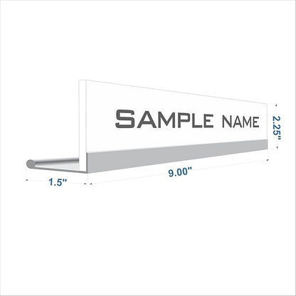 Printex Design - Personalized Office CUBICLE Name Plate & Sign. Modern Aluminum - Image 5