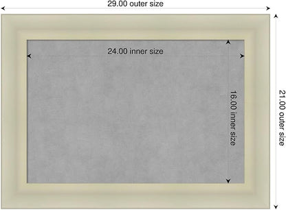 Amanti Art Silver Framed Magnetic Board 21x29 Medium Vision Board - Image 2