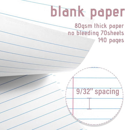 Maitys 6 Pcs Legal Pad Steno Spiral Notebook 8.5" x 11" Top Bound Spiral Pads - Image 4