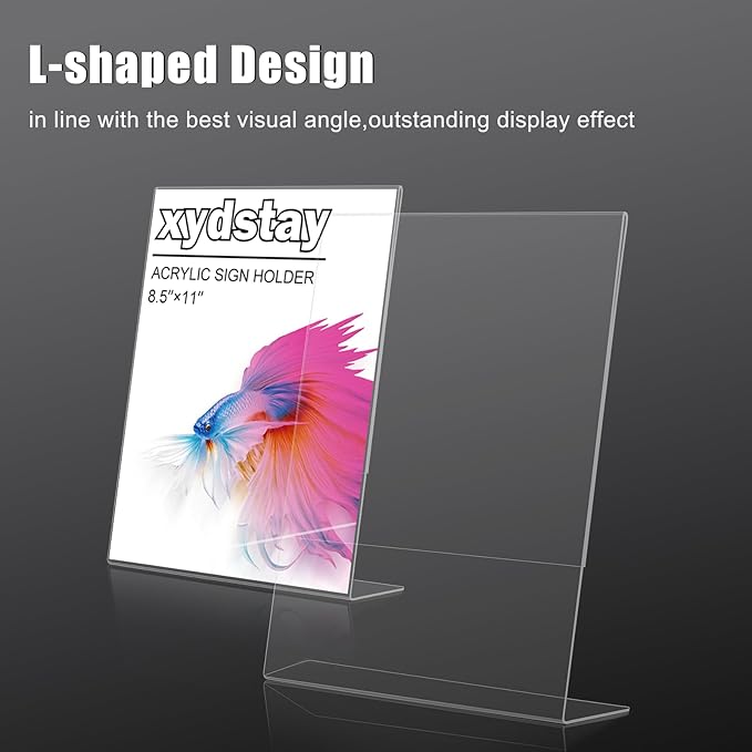 xydstay 3 pack 8.5x11 Acrylic Sign Holder - Image 8
