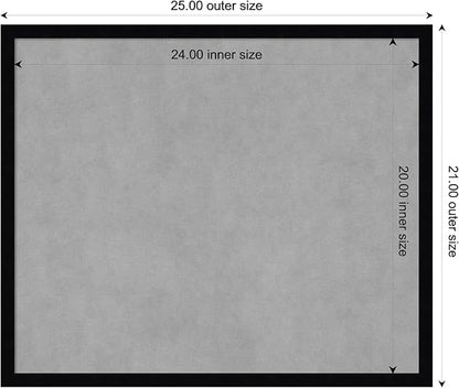 Amanti Art Black Framed Magnetic Board 21x25 Medium Vision Board - Image 3