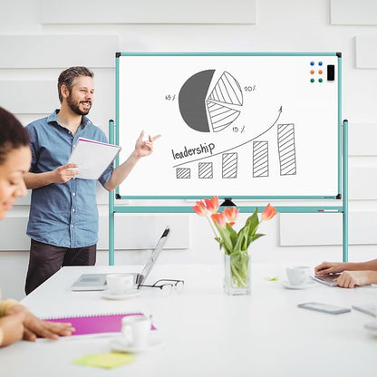 Large Dry-Erase Rolling Magnetic Whiteboard - Image 9