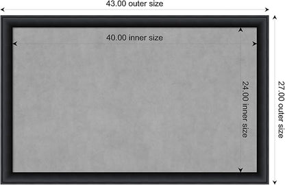 Amanti Art Black Framed Magnetic Board 27x43 Large Vision Board - Image 4