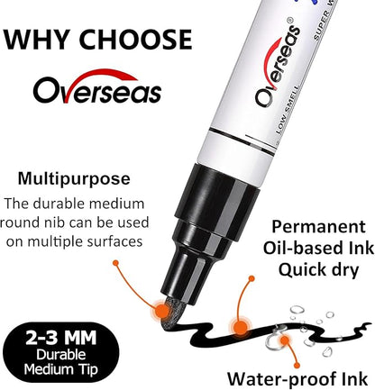 Overseas Metallic Gold Paint Marker Pens - Image 2