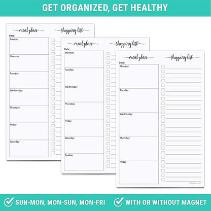 321Done Magnetic Meal Planning Pad, Meal Plan Grocery List Combo, Made in USA - Image 5
