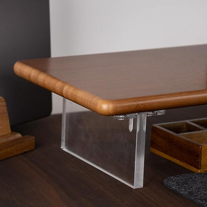 ROCDEER Bamboo Monitor Stand Riser - Image 5