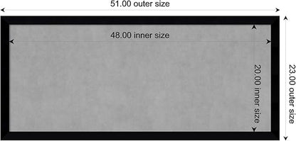 Amanti Art Black Framed Magnetic Board 23x51 Oversize Vision Board - Image 3