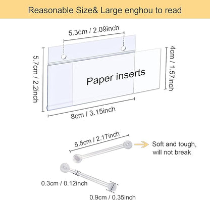 ChanQnTon Plastic Shelf Labels, Price Tags, Shelf Tags - Image 2