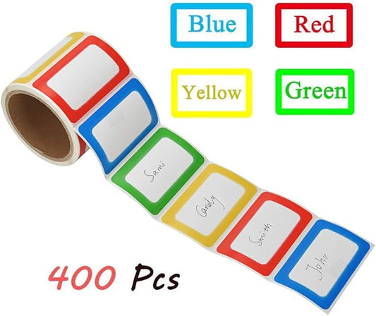 MFLABEL® 400 Colorful Name Tags by MFLABEL