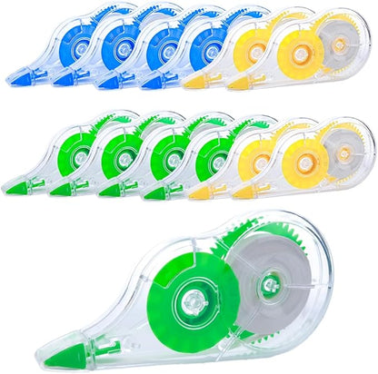 Jovanssen White Correction Tape, 12 Pack, 39.37 Feet Correction Tape by Jovanssen