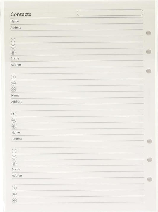 Filofax A5 Name/Address/Phone/Fax by Filofax