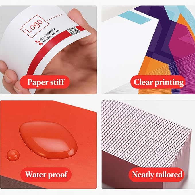 1000Pcs Custom Business Cards Add Photo/Text/LOGO Personalized Business - Image 3