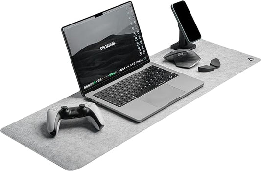 DELTAHUB - Minimalistic Felt Desk Protective Pad, Easy Glide, Long Lasting by DELTAHUB