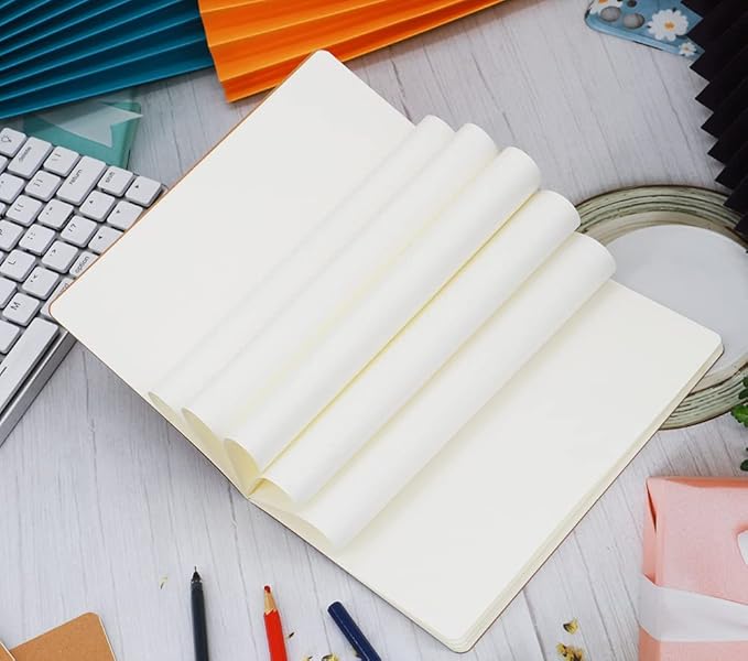 Zegrox A5 Blank Notebook Bulk, 48 pack Kraft Cover Blank Sketch Book Pad Travel - Image 3