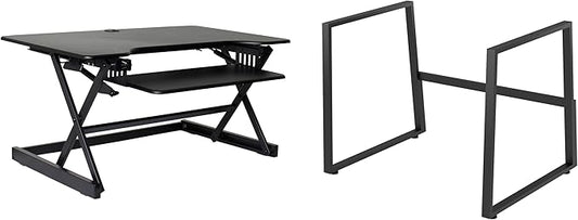 Rocelco 40" Large Height Adjustable Standing Desk by Rocelco