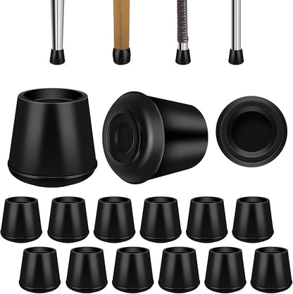 7/8" Round Rubber Chair Leg Tips Caps, Chair Leg Floor Protectors, Non-Slip by VOCOMO