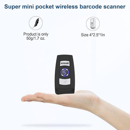 Mini 2D Portable Handheld Bluetooth Barcode Scanner Wireless 2.4G & USB Wired - Image 7