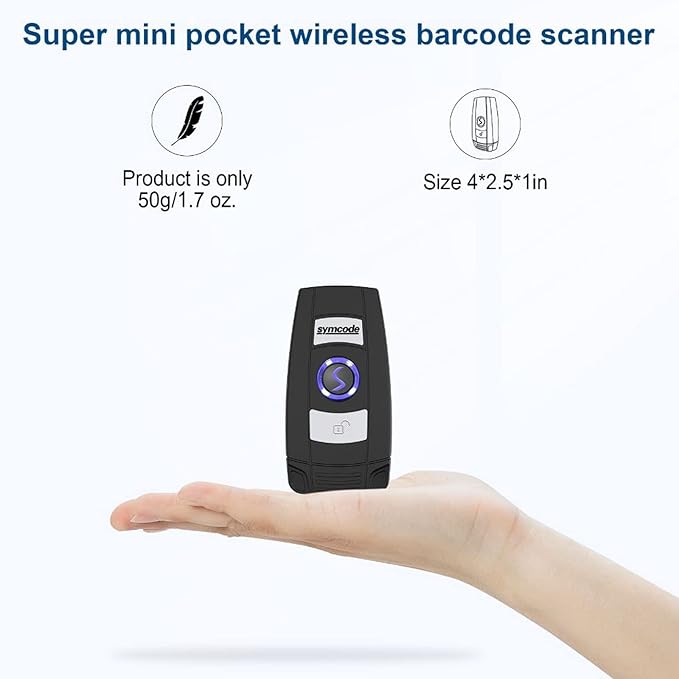 Mini 1D Bluetooth Barcode Scanner Wireless Bar Code Scanner 3-in-1 - Image 4