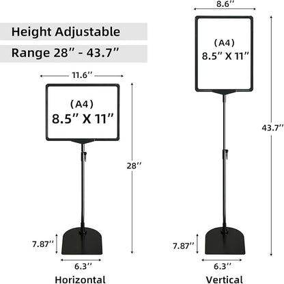 ONCEMORE Sign Holder, 8.5 x 11 Inch Sign Stand - Image 4