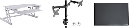 Rocelco 37.5" Height Adjustable Standing Desk Converter by Rocelco