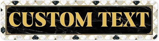Custom Sign, Custom Street Sign, 11 Font Colors, 13 Font Styles, 4 Hole Options by MySignCenter
