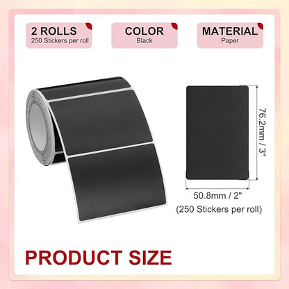 PATIKIL 2 x 3 Inch Rectangle Inventory Color Coding Labels 2 Roll, Square - Image 2