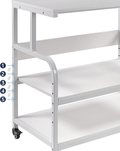 Fannova Printer Stand, 32.3" x 18.9" x 32.1" Extra Large Printer Table - Image 4