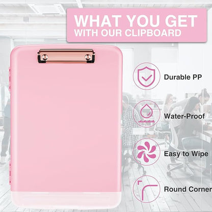 Sooez Clipboards with Storage, High Capacity Clip Boards 8.5x11 with Storage - Image 4