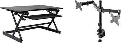 Rocelco 40" Large Height Adjustable Standing Desk Converter by Rocelco