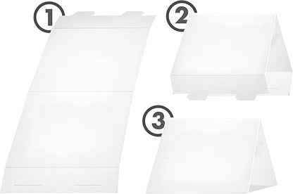 20 Pack White Blank Table Place Cards - Image 4